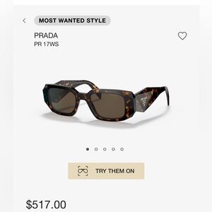 PRADA!!! Brand New, Gently Worn - PRADA SUNGLASSES - PR 17WS